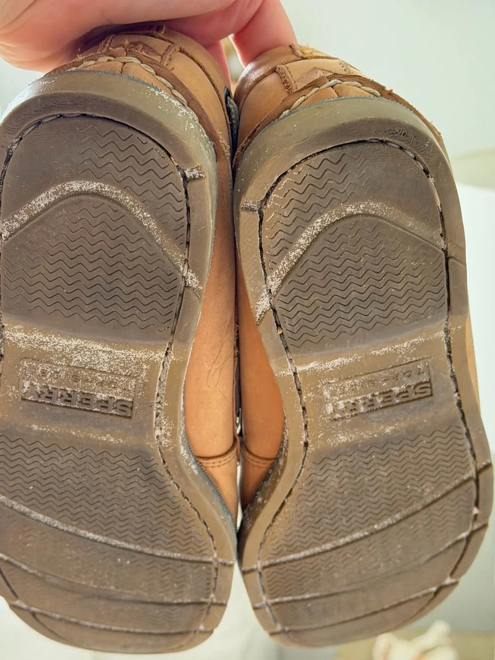 Sperry Boat Shoes — One Eye Tan Men's Leather Deck Shoes